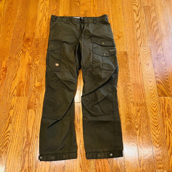 Fjallraven Pants Mens Keb Trousers Trekking G-1000 32 Regular Length - Picture 1 of 16